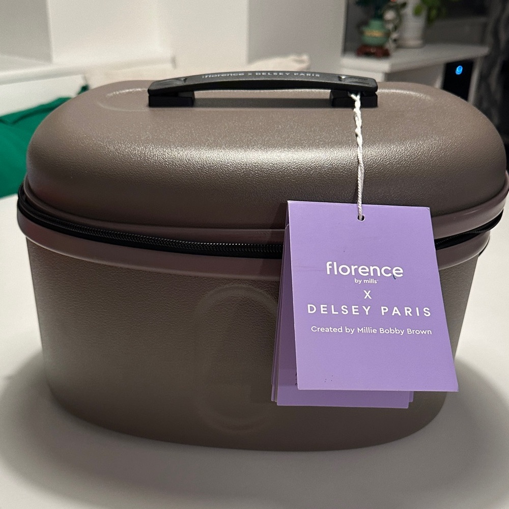 Florence by Mills x Delsey Paris Taupe Cosmetic Case